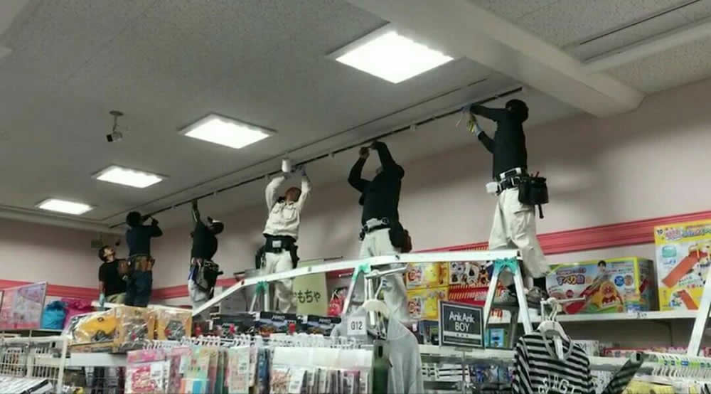 店舗 LED電球・蛍光灯 取り換え工事